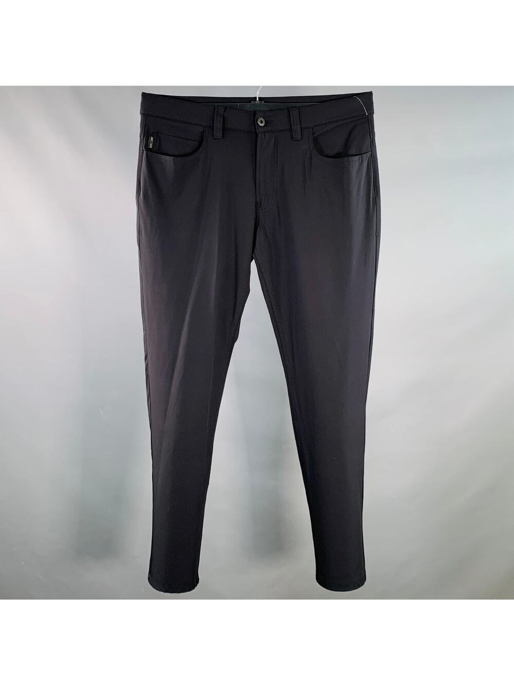 EMPORIO ARMANI Size 34 Black Polyamide Blend Tapered Jean Cut Casual Pants